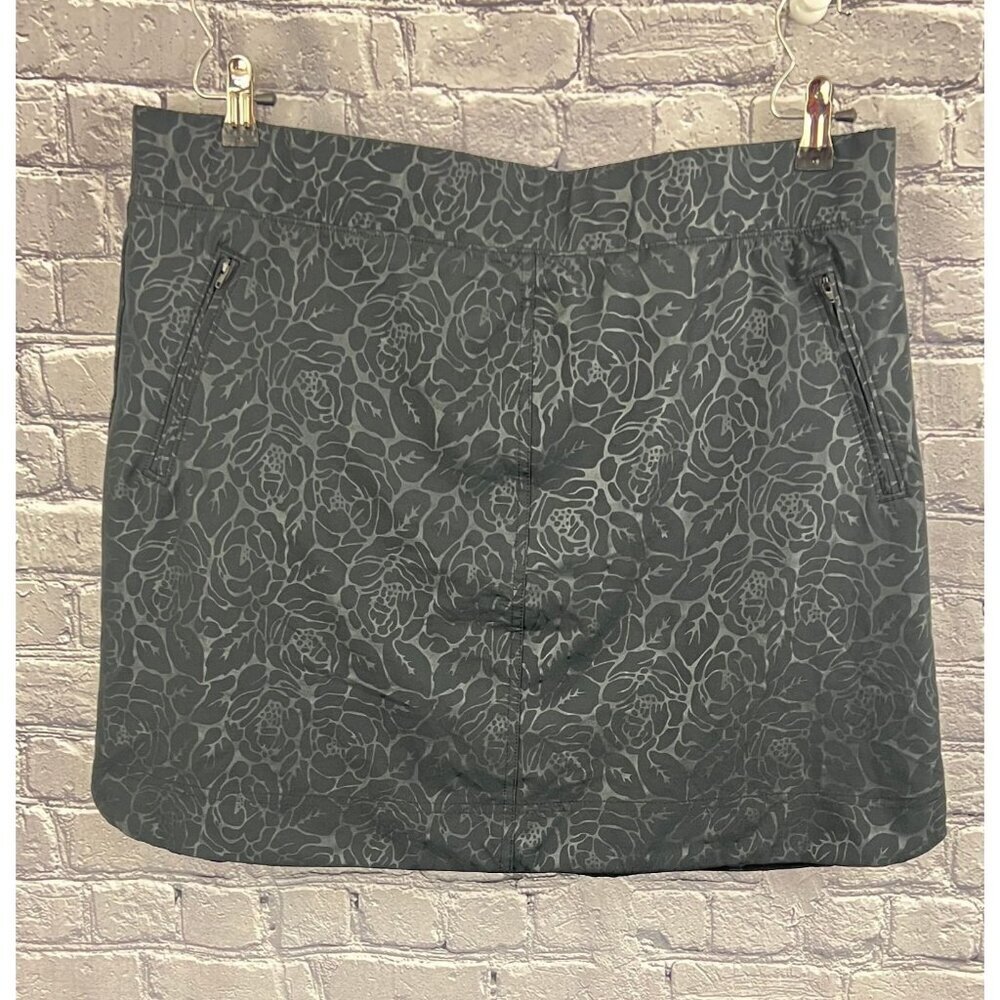 Orvis‎ Womens Black Rose Embossed Skort Skirt Size XXL